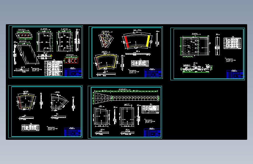 某水库隧道除险加固全套施工设计cad图（实用）