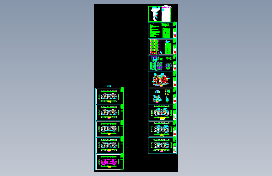 某多层框架结构商住楼电气设计CAD套图