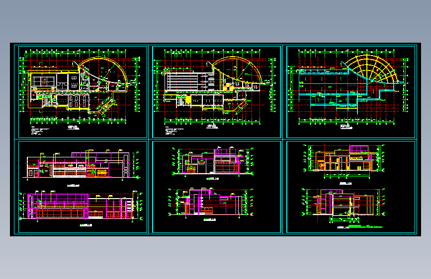 乐中心建筑CAD设计图