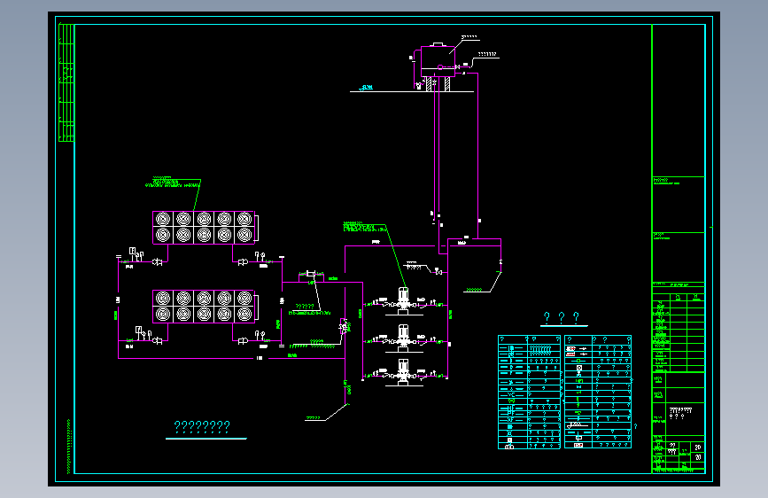 冷模块水系统原理图