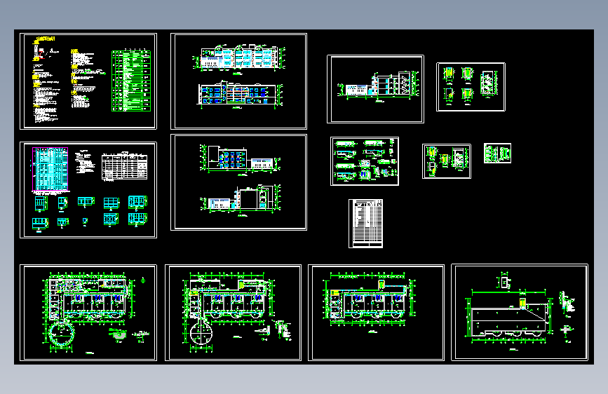 某3层2607平米幼儿园全套建筑施工设计cad图纸
