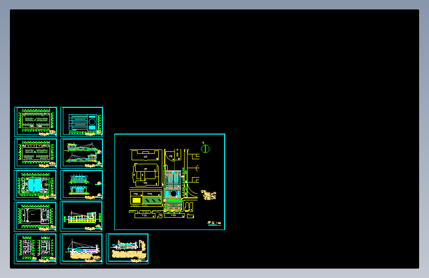 4层13941平米学院学生活动中心建筑方案设计CAD图