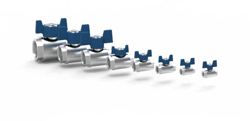 2分到2寸手柄球阀