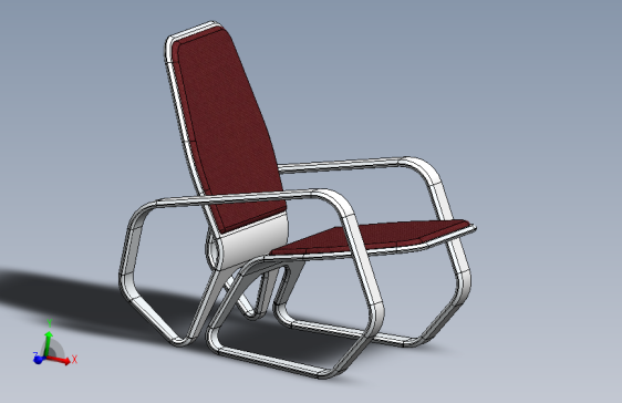 人体工学休闲椅 - 现代木制设计