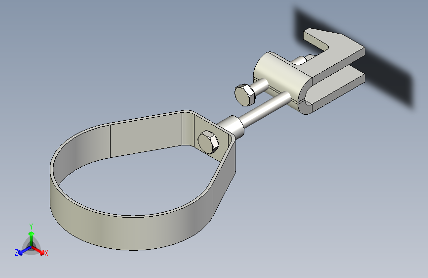 H型梁上的管子支架