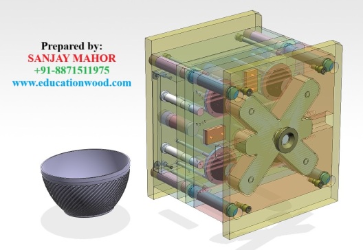 碗形热流道注塑模具设计