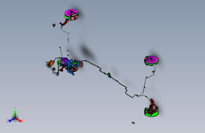 奥迪 Q5 -行车制动系统 3D