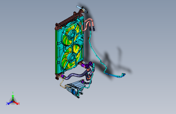 奥迪 Q5 -冷却系统 3D