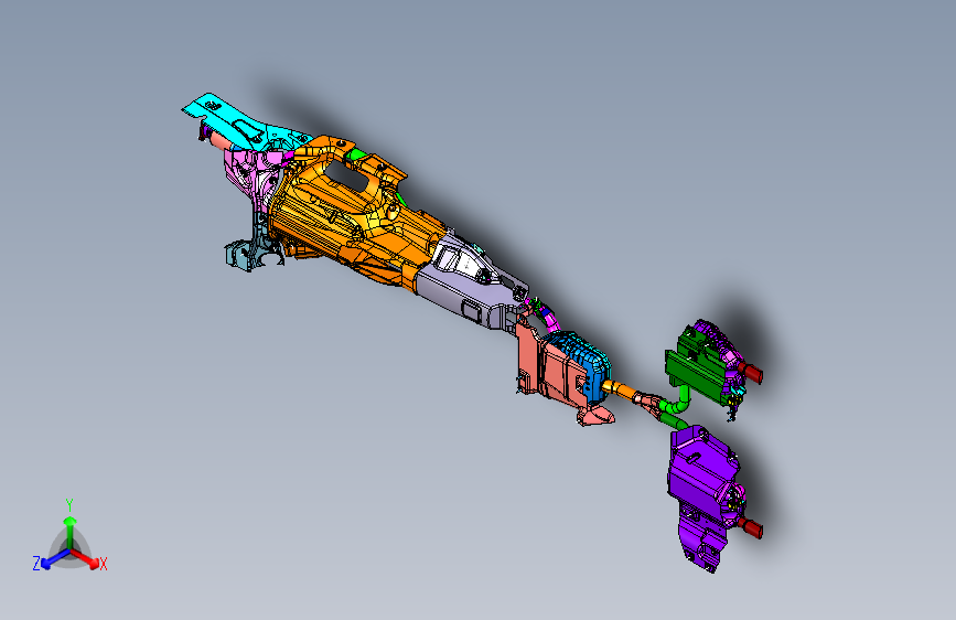 奥迪 Q5 -排气系统 3D