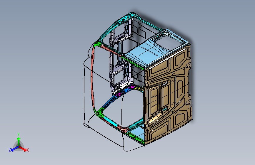 奔驰重卡2019 -（驾驶室焊接总成）