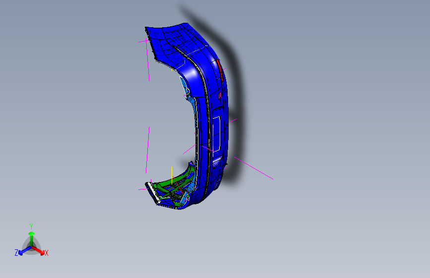 标致 408 -后保险杠rear_bumper