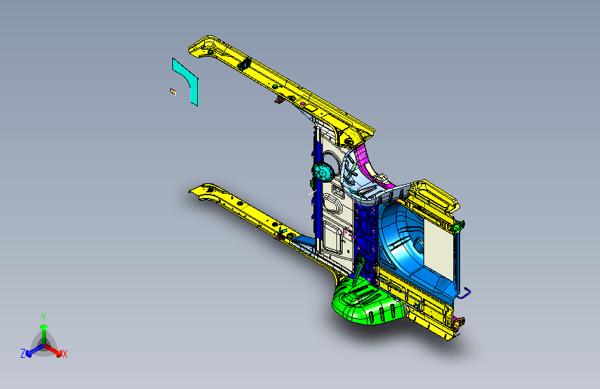 标致 408 -后地板 rear_floor