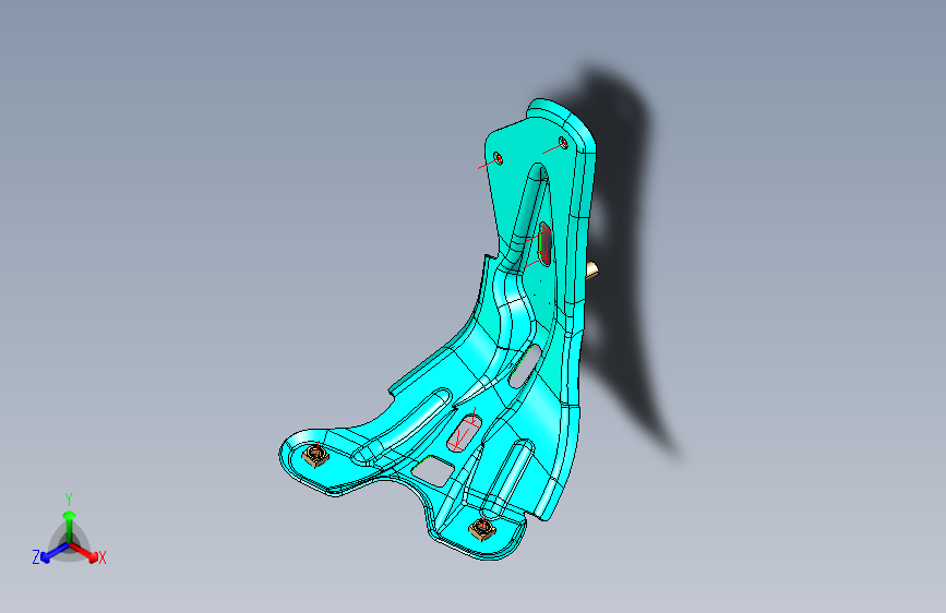 大众 速腾 -左翼子板安装支架组件