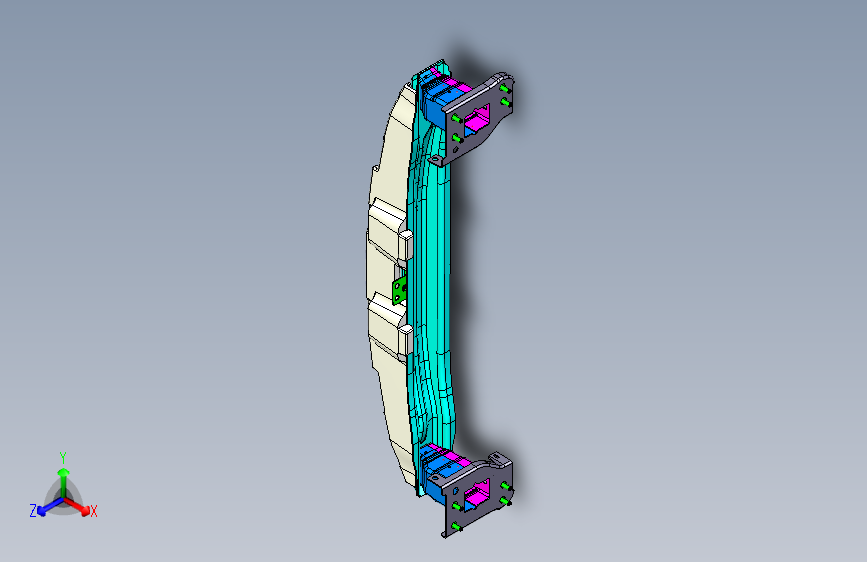 大众 途观 -前保险杠缓冲横梁装置