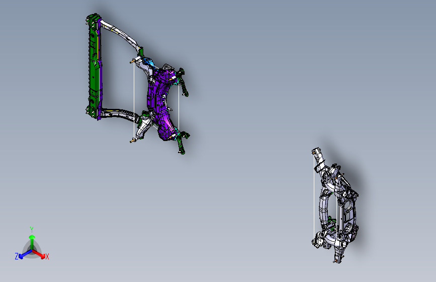 大众-途观-2810001HB_副车架装置图