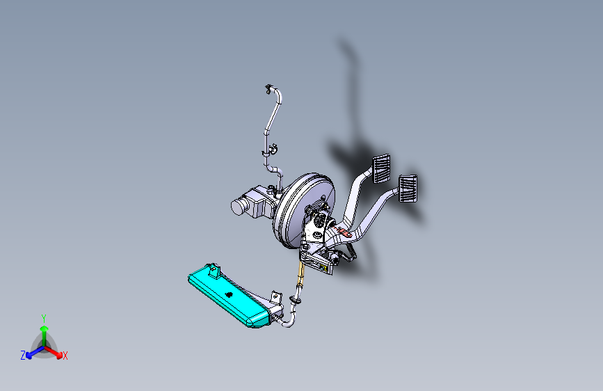 大众-途观-3504002HP_制动踏板装置图
