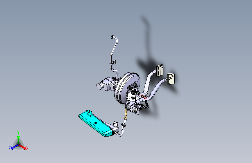 大众-途观-3504003HP_1_制动踏板装置图
