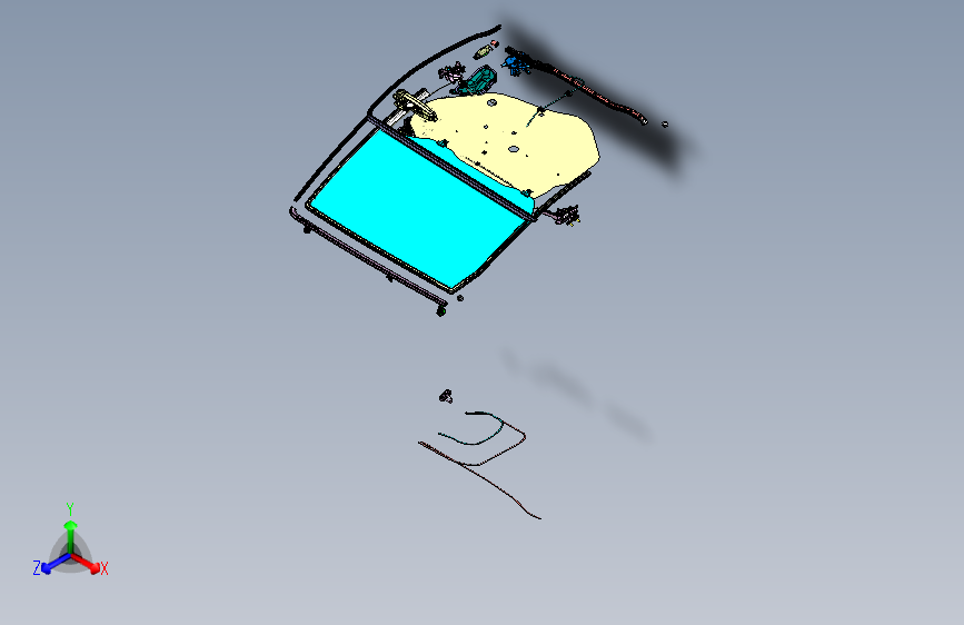丰田普瑞维亚 -14_后车门附件装置_ACESSORIES RR DR