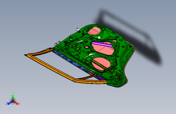 丰田荣放 RAV4 -左后车门总成