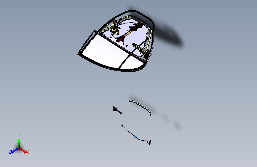 吉利 FE-3 -右后车门附件装置