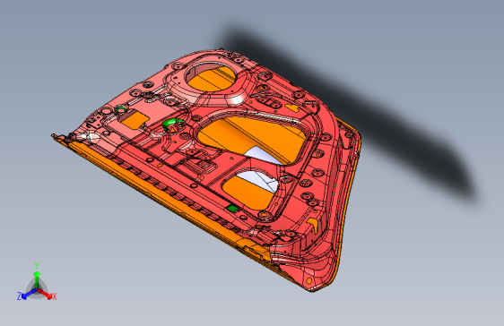 吉利 博瑞_KC1 -左后门钣金