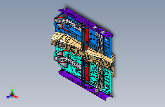 吉利ce正向 -02_前地板总成_FRT FLOOR