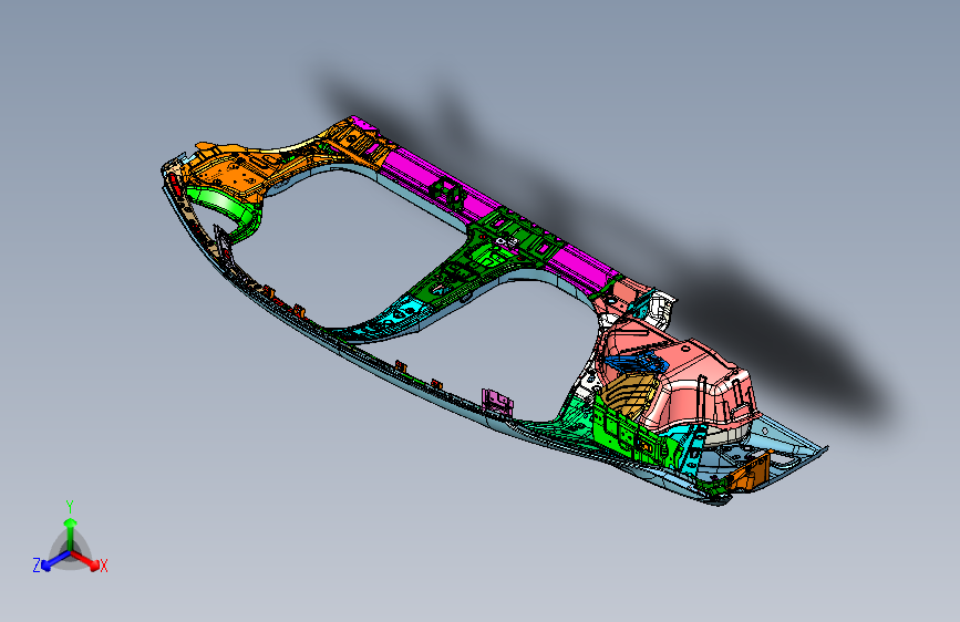 吉利ce正向 -04_左侧围总成_COMPL A-SIDE STRUCTURE LH
