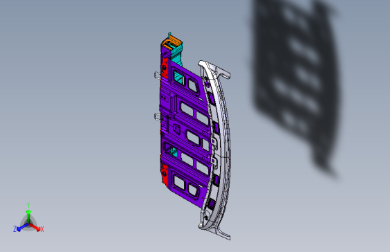 吉利ce正向 -09_行李舱隔板总成_PARCEL SHELF ASSY