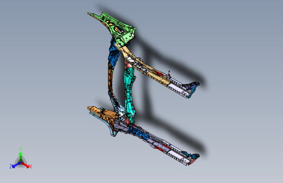 吉利ce正向 -10_后车架总成