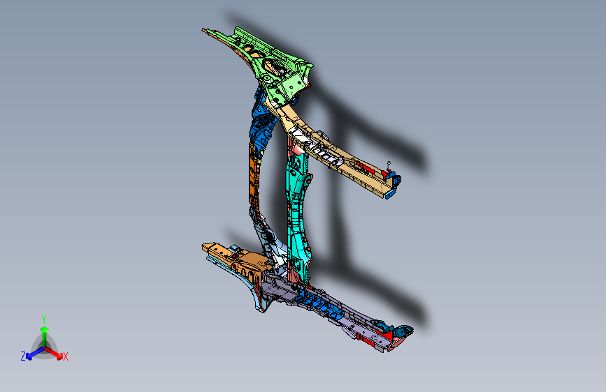 吉利ce正向 -10_后车架总成 (2)