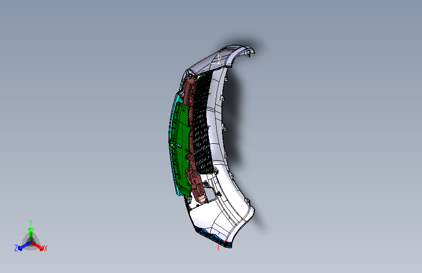 吉利ce正向 -前保险杠装置