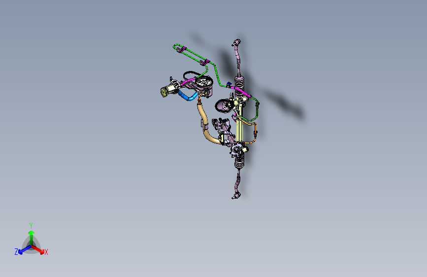 吉利ce正向 -液压转向系统装置