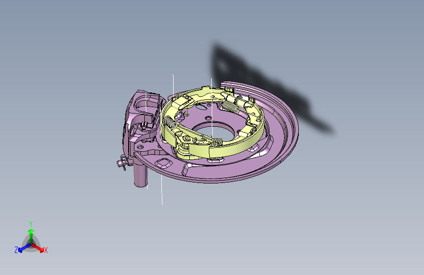 吉利ce正向 -右后盘式制动器总成