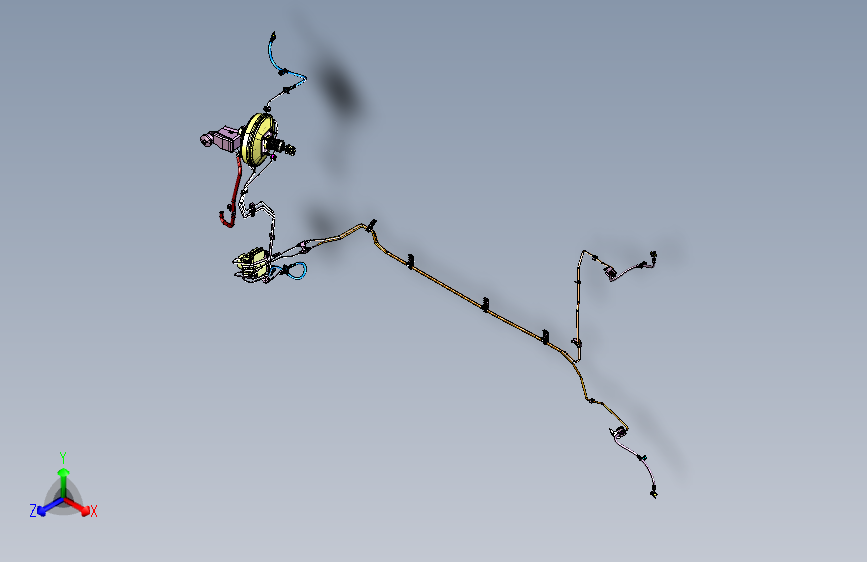 吉利ce正向 -制动管路装置