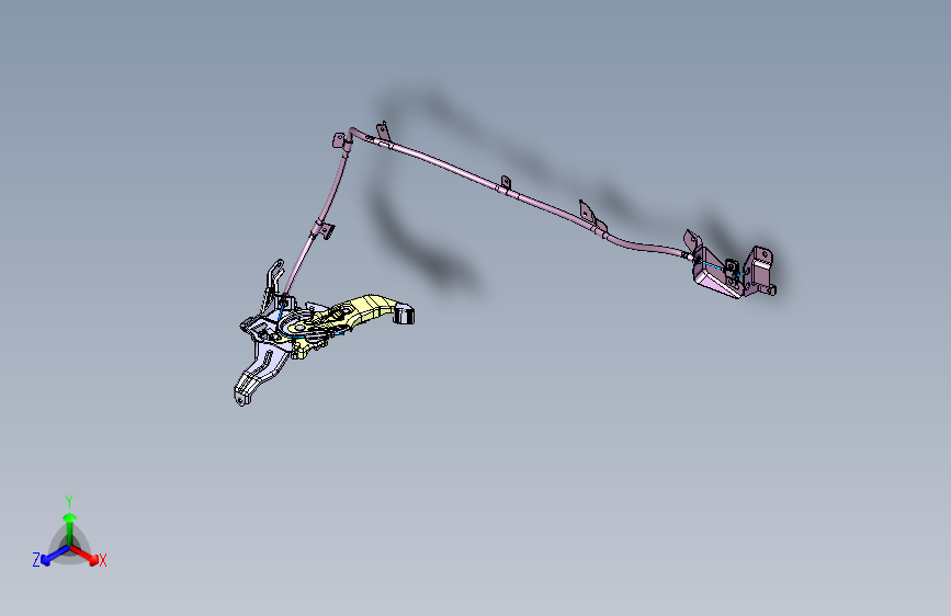 吉利ce正向 -驻车制动操纵装置