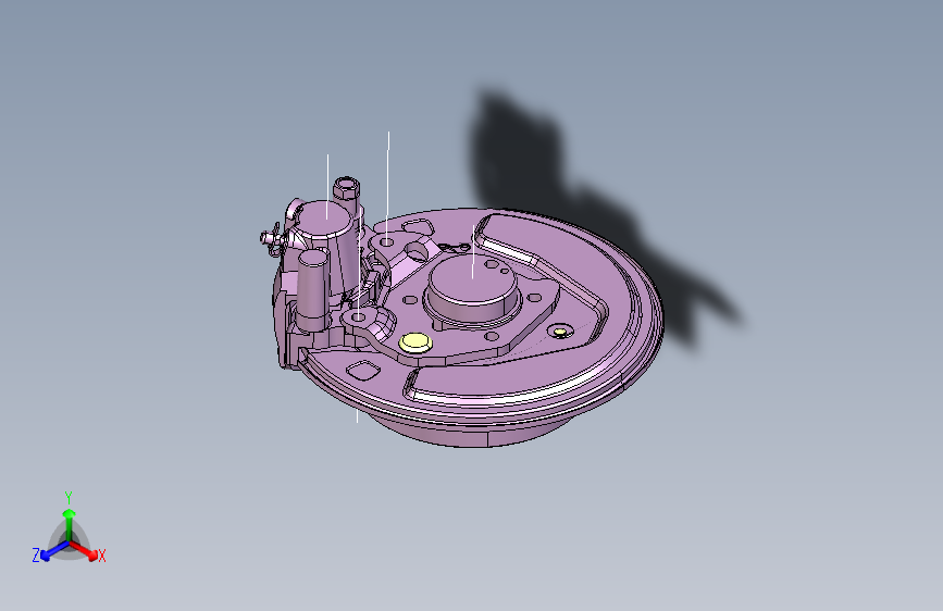 吉利ce正向 -左后盘式制动器总成