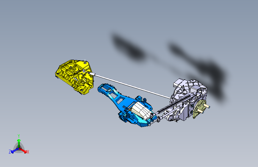 路虎极光 -车门锁装置图