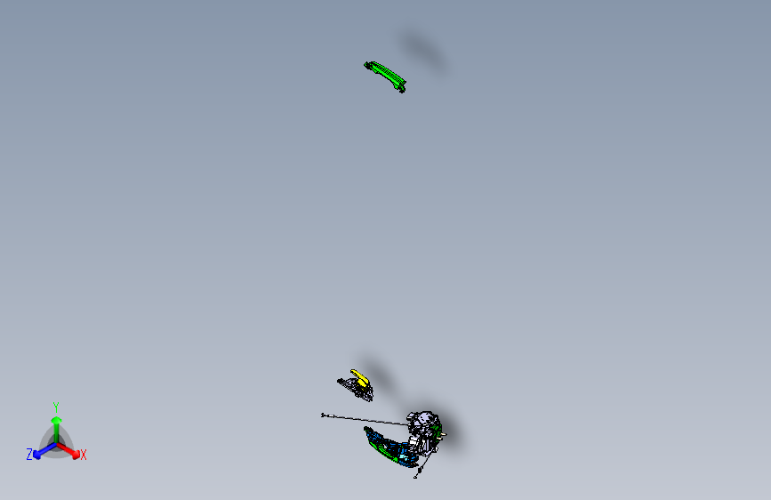 路虎极光 -后门锁装置图