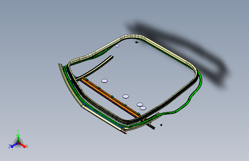 路虎极光 -前门密封装置图