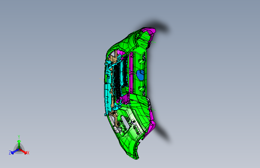 路虎极光 -前保险杠装置