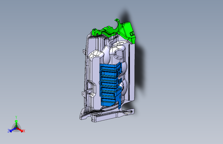 路虎极光 -前围通风隔热装置图