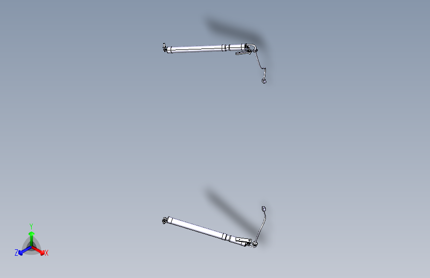 路虎极光 -尾门撑杆总成装置图