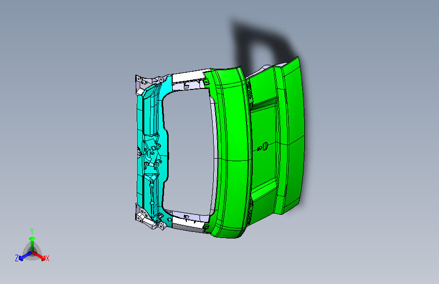 路虎极光 -尾门总成装置图