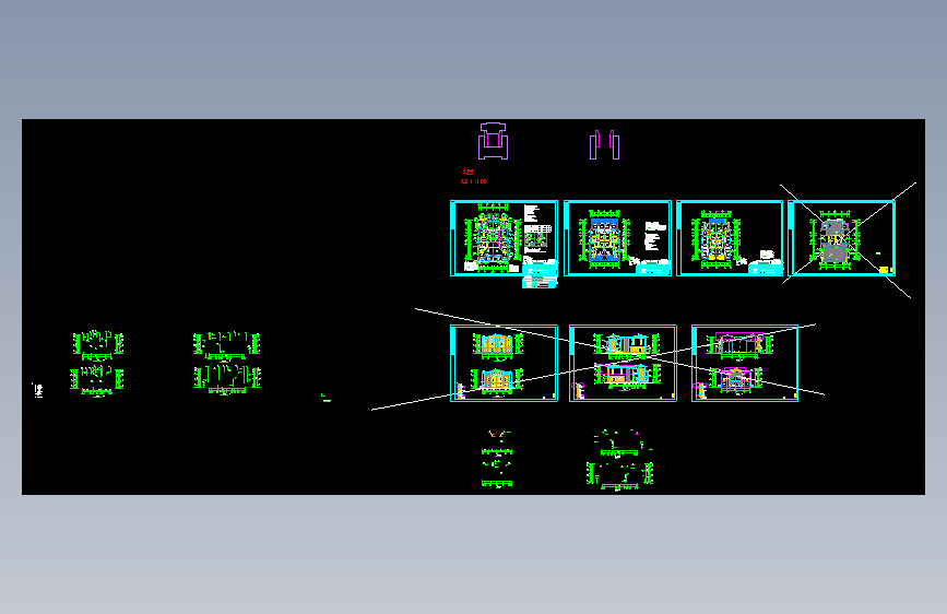 海口观澜湖竹园会馆建筑施工CAD图纸方案一