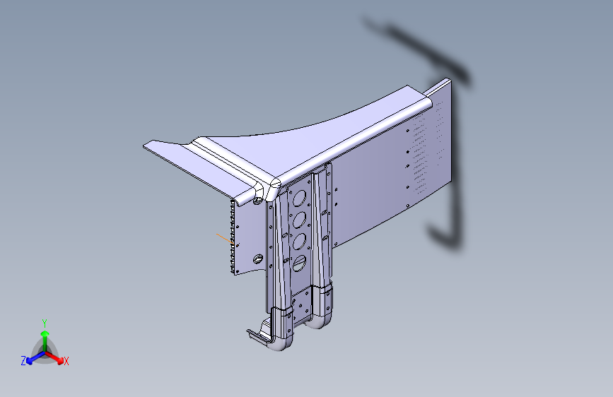 南方重卡 E801 -E801 防溅板装置