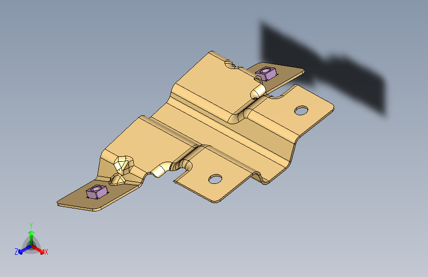 南方重卡 E801 -E801 高架箱右上安装支架合件