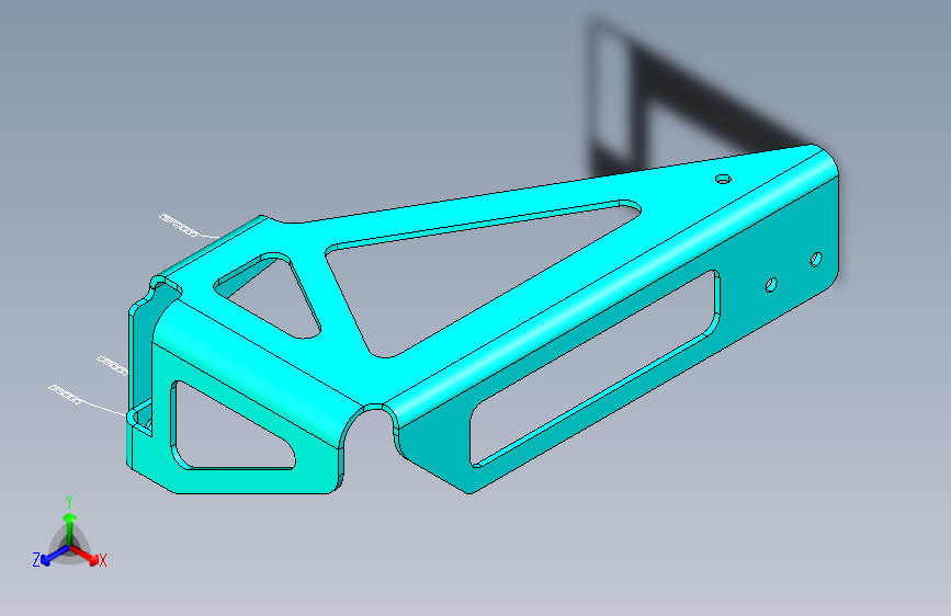 南方重卡 E801 -E801 后围右支架