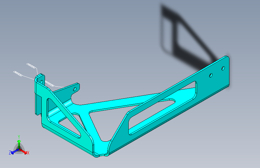 南方重卡 E801 -E801 后围左支架