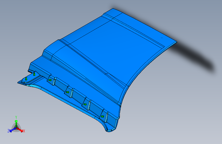 南方重卡 E801 -E801 右车门外装饰件总成