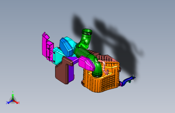 起亚 智跑 -进气系统总成 3D